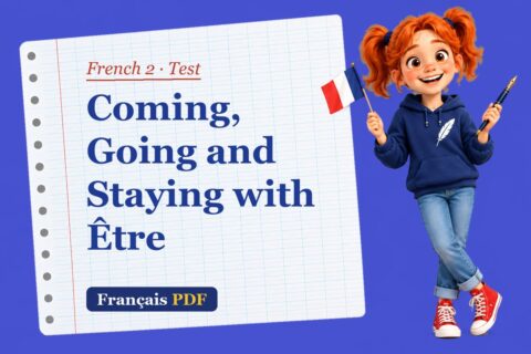 Coming, Going and Staying with Être – French 2 test with Zoé, the Français PDF coach