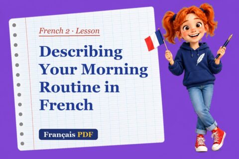 Describing Your Morning Routine in French – French 2 lesson with Zoé, the Français PDF coach