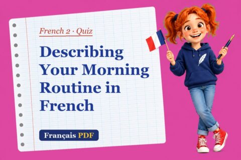 Describing Your Morning Routine in French – French 2 quiz with Zoé, the Français PDF coach