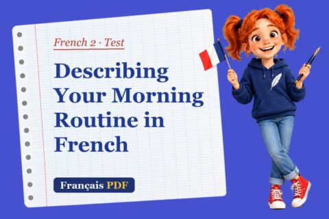 Describing Your Morning Routine in French – French 2 test with Zoé, the Français PDF coach