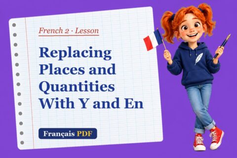 Replacing Places and Quantities With Y and En – French 2 lesson with Zoé, the Français PDF coach
