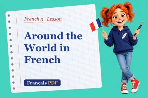 Around the World in French – French 3 lesson with Zoé, the Français PDF coach