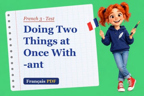 Doing Two Things at Once With -ant – French 3 test with Zoé, the Français PDF coach