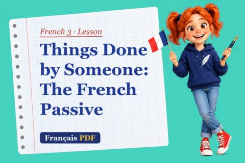 Things Done by Someone: The French Passive – French 3 lesson with Zoé, the Français PDF coach