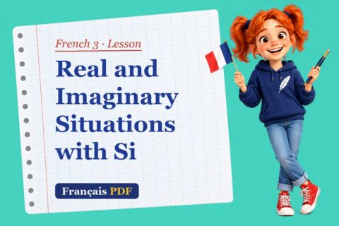Real and Imaginary Situations with Si – French 3 lesson with Zoé, the Français PDF coach