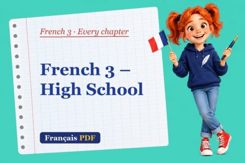 French 3 – High School – French 3 every chapter with Zoé, the Français PDF coach