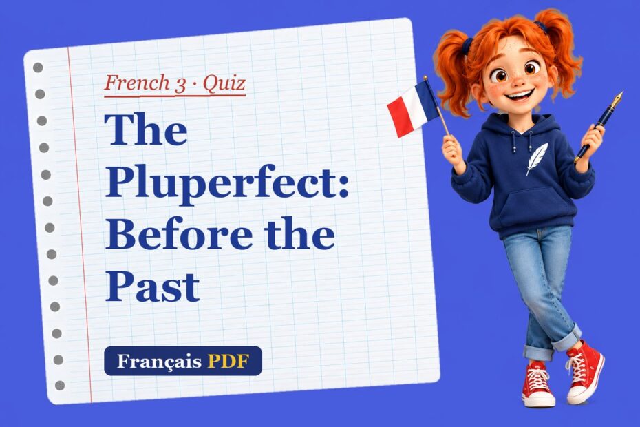 The Pluperfect: Before the Past – French 3 quiz with Zoé, the Français PDF coach