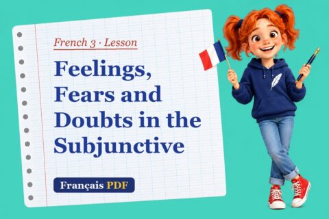 Feelings, Fears and Doubts in the Subjunctive – French 3 lesson with Zoé, the Français PDF coach
