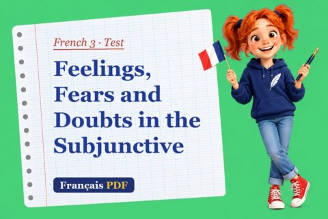 Feelings, Fears and Doubts in the Subjunctive – French 3 test with Zoé, the Français PDF coach