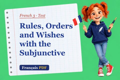 Rules, Orders and Wishes with the Subjunctive – French 3 test with Zoé, the Français PDF coach