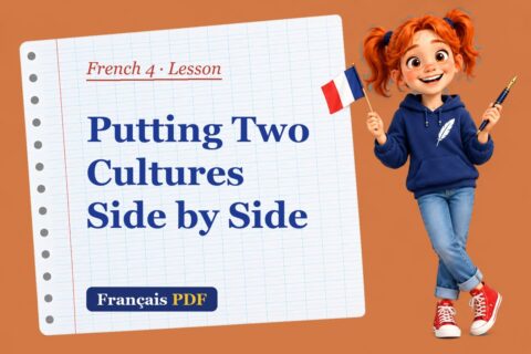 Putting Two Cultures Side by Side – French 4 lesson with Zoé, the Français PDF coach