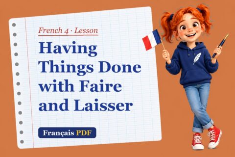 Having Things Done with Faire and Laisser – French 4 lesson with Zoé, the Français PDF coach