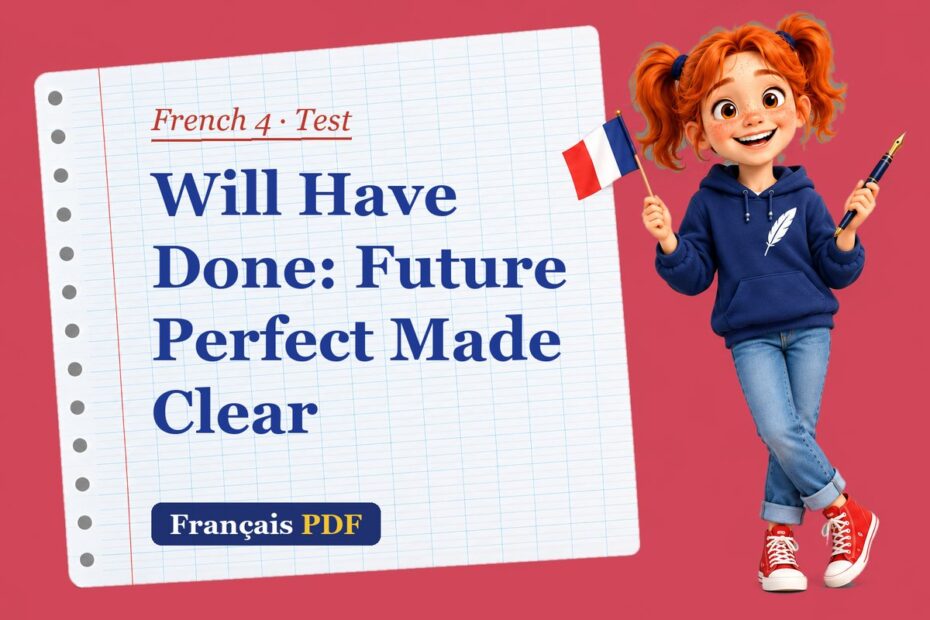 Will Have Done: Future Perfect Made Clear – French 4 test with Zoé, the Français PDF coach