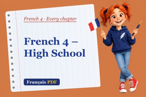 French 4 – High School – French 4 every chapter with Zoé, the Français PDF coach