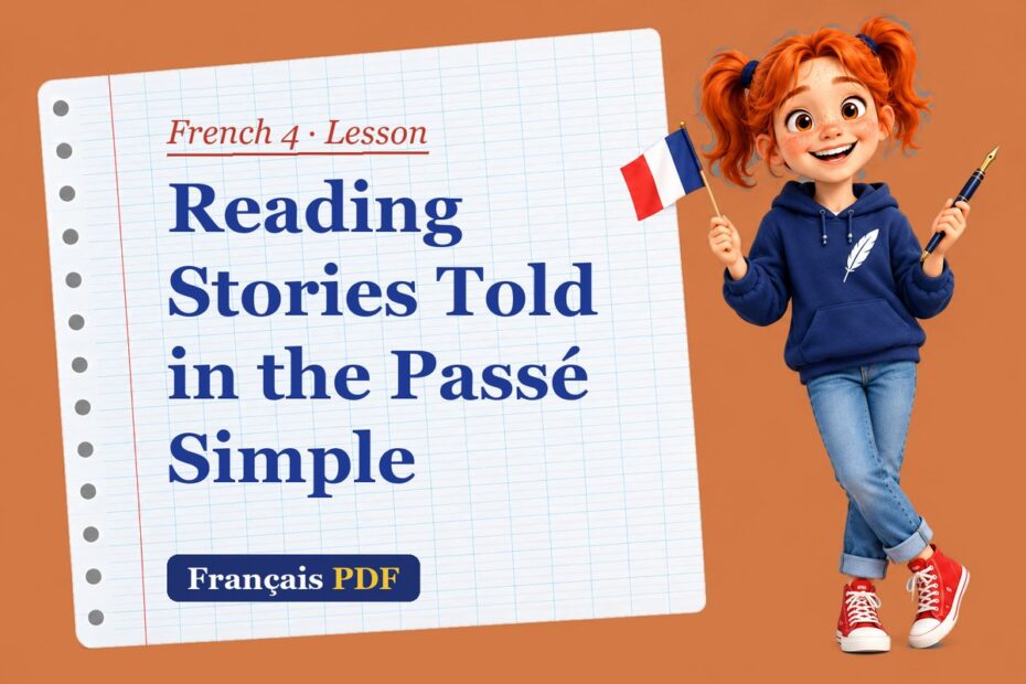 Reading Stories Told in the Passé Simple – French 4 lesson with Zoé, the Français PDF coach
