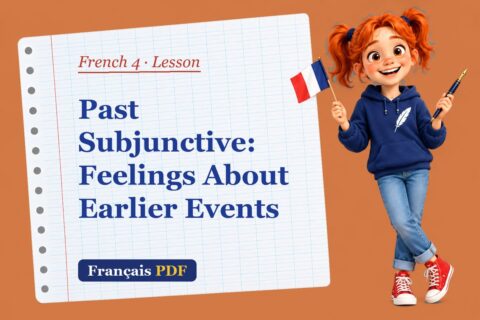 Past Subjunctive: Feelings About Earlier Events – French 4 lesson with Zoé, the Français PDF coach