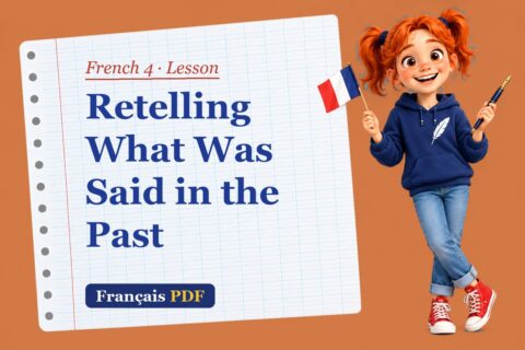 Retelling What Was Said in the Past – French 4 lesson with Zoé, the Français PDF coach