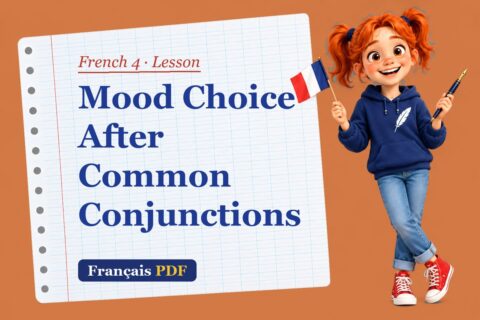 Mood Choice After Common Conjunctions – French 4 lesson with Zoé, the Français PDF coach