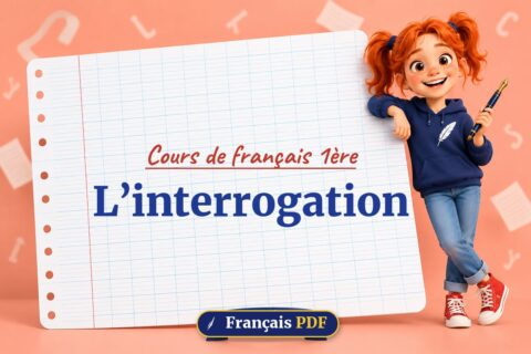 L’interrogation : cours de français 1ère, illustration Français PDF