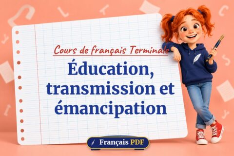 Éducation, transmission et émancipation : cours de français terminale, illustration Français PDF