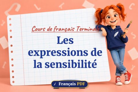 Les expressions de la sensibilité : cours de français terminale, illustration Français PDF