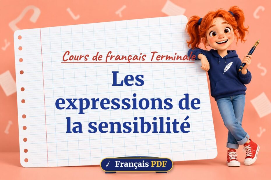 Les expressions de la sensibilité : cours de français terminale, illustration Français PDF