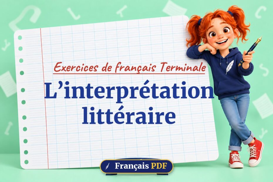 L’interprétation littéraire : exercices de français terminale, illustration Français PDF