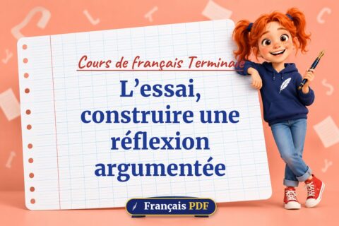 L’essai, construire une réflexion argumentée : cours de français terminale, illustration Français PDF