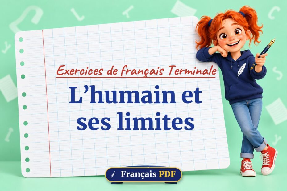 L’humain et ses limites : exercices de français terminale, illustration Français PDF