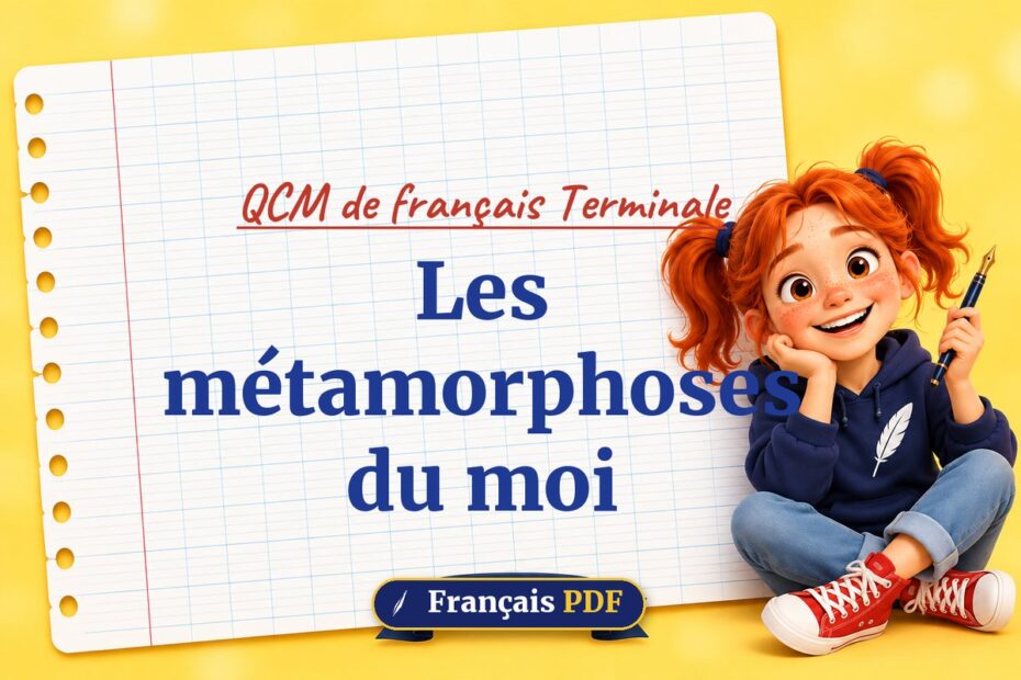 Les métamorphoses du moi : QCM de français terminale, illustration Français PDF