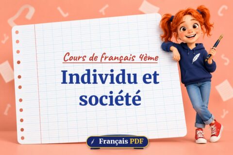 Individu et société : cours de français 4ème, illustration Français PDF