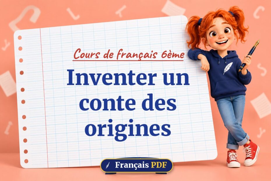 Inventer un conte des origines : cours de français 6ème, illustration Français PDF