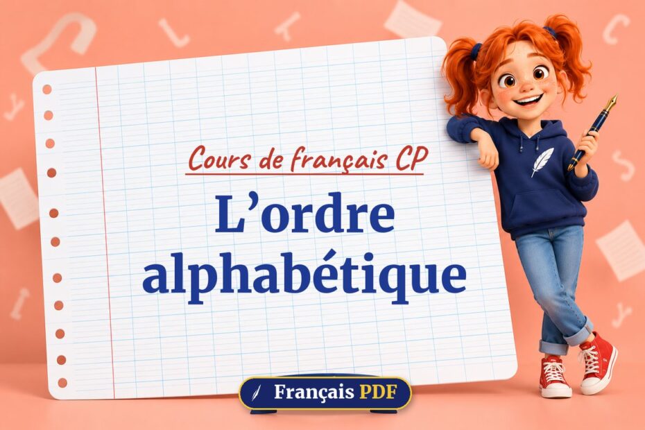 L’ordre alphabétique : cours de français cp, illustration Français PDF