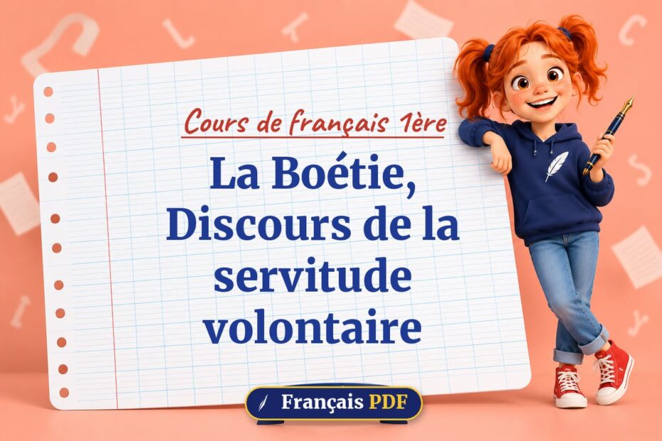 La Boétie, Discours de la servitude volontaire : cours de français 1ère, illustration Français PDF