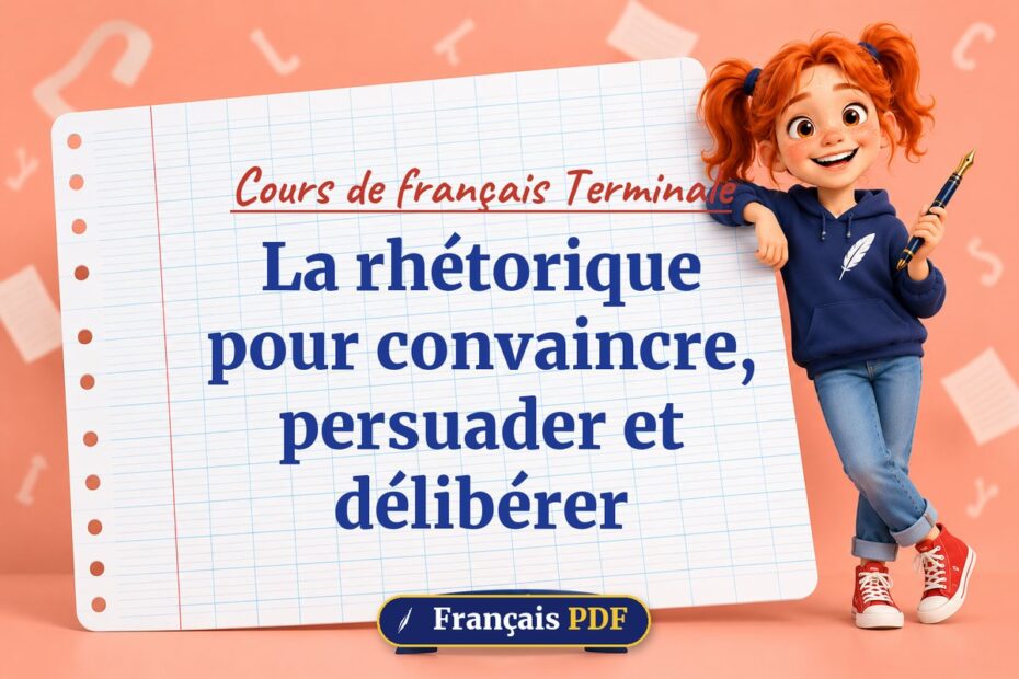 La rhétorique pour convaincre, persuader et délibérer : cours de français terminale, illustration Français PDF
