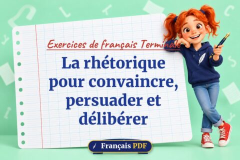La rhétorique pour convaincre, persuader et délibérer : exercices de français terminale, illustration Français PDF