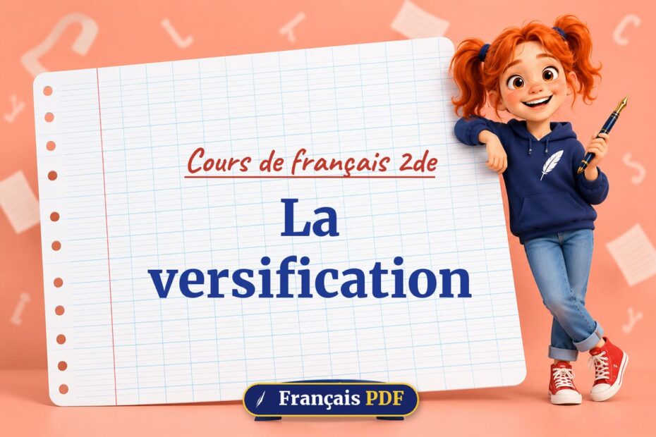 La versification : cours de français 2de, illustration Français PDF