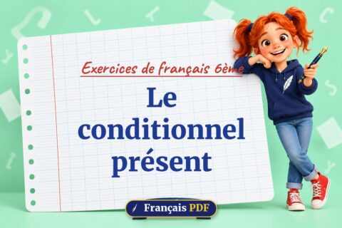Le conditionnel présent : exercices de français 6ème, illustration Français PDF