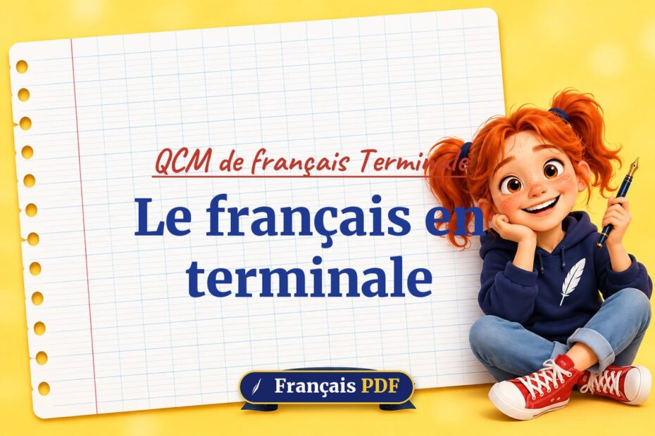 Le français en terminale : QCM de français terminale, illustration Français PDF