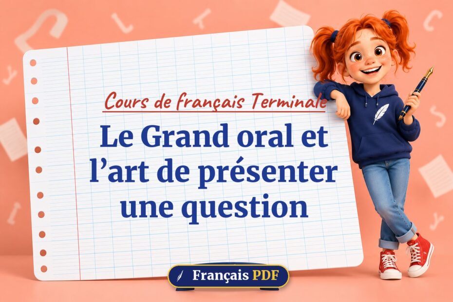 Le Grand oral et l’art de présenter une question : cours de français terminale, illustration Français PDF