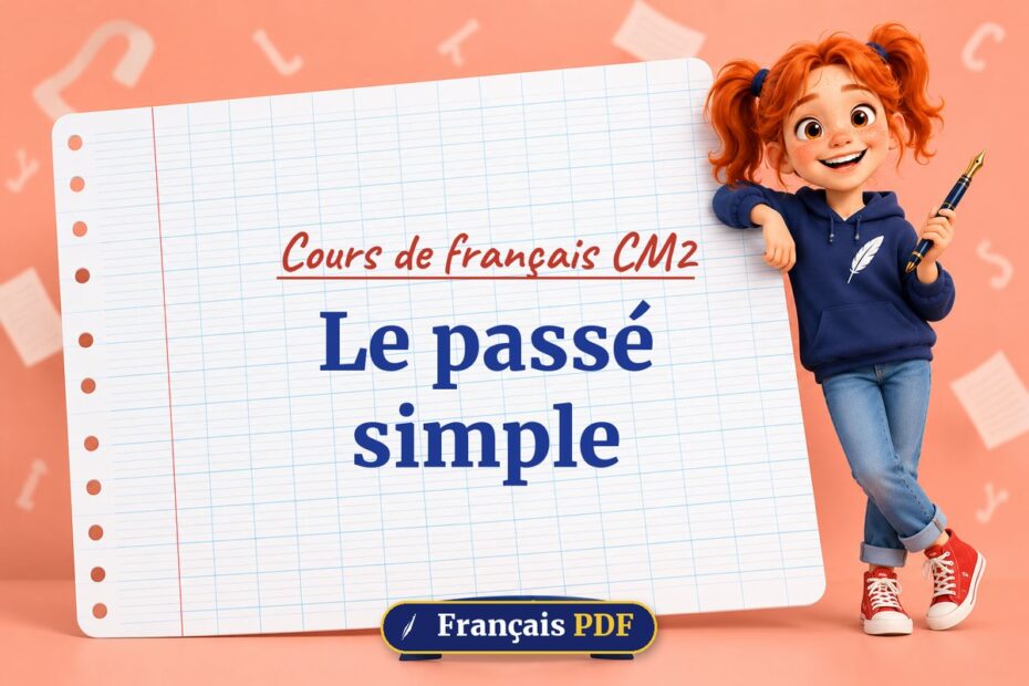 Le passé simple : cours de français cm2, illustration Français PDF