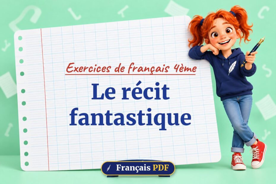 Le récit fantastique : exercices de français 4ème, illustration Français PDF