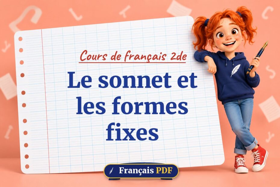 Le sonnet et les formes fixes : cours de français 2de, illustration Français PDF
