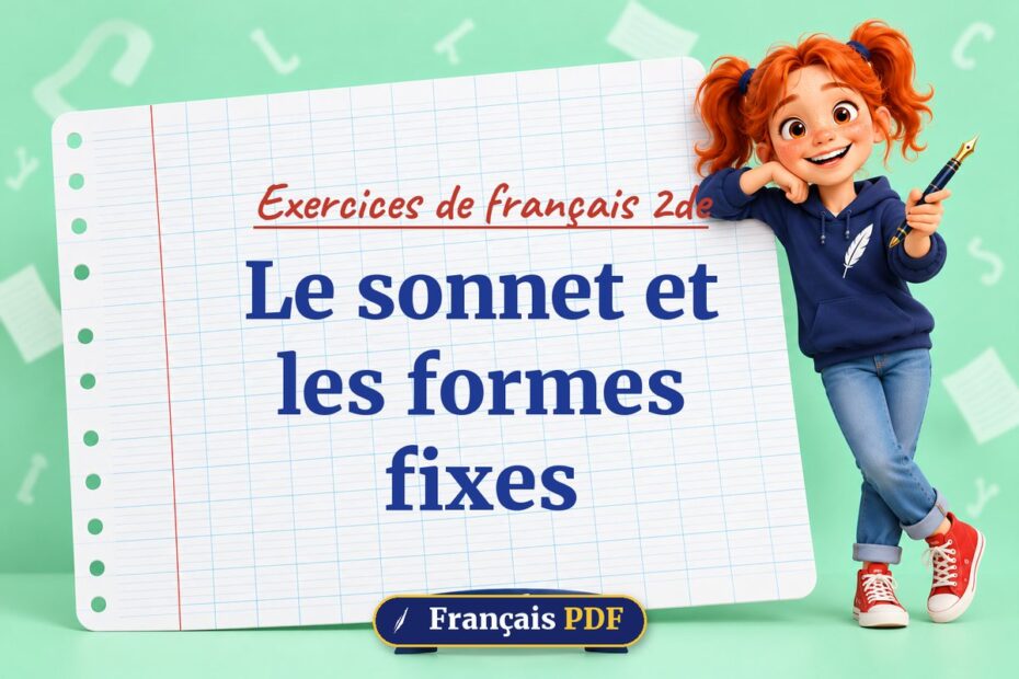 Le sonnet et les formes fixes : exercices de français 2de, illustration Français PDF