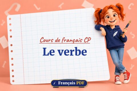 Le verbe : cours de français cp, illustration Français PDF