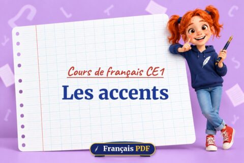 Les accents : cours de français ce1, illustration Français PDF