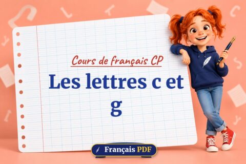 Les lettres c et g : cours de français cp, illustration Français PDF