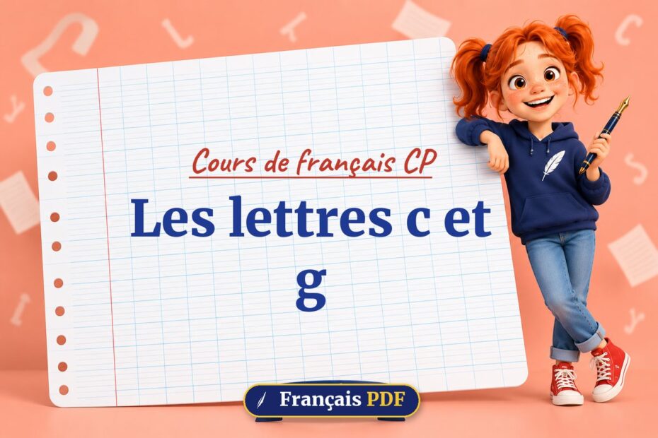 Les lettres c et g : cours de français cp, illustration Français PDF