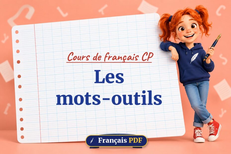 Les mots-outils : cours de français cp, illustration Français PDF