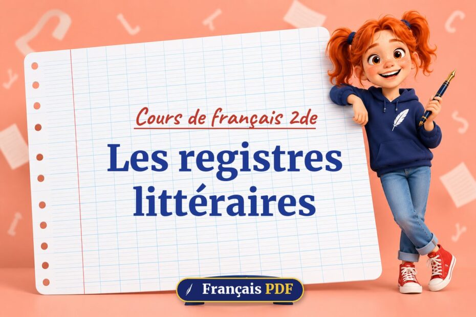 Les registres littéraires : cours de français 2de, illustration Français PDF